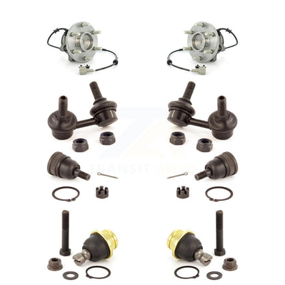 Bearing Upper Lower Ball Joint & Link Front Kit (8Pc) For Nissan Frontier Xterra