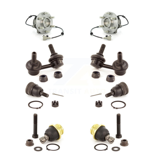 Bearing Upper Lower Ball Joint & Link Front Kit (8Pc) For Nissan Frontier Xterra