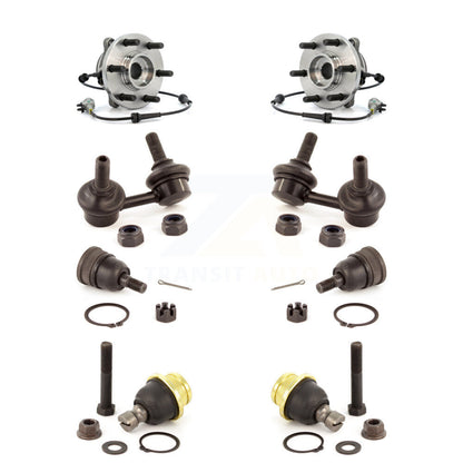 Bearing Upper Lower Ball Joint & Link Front Kit (8Pc) For Nissan Frontier Xterra
