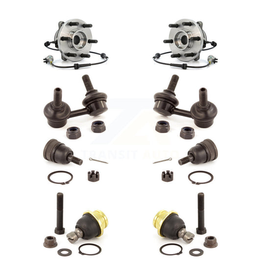 Bearing Upper Lower Ball Joint & Link Front Kit (8Pc) For Nissan Frontier Xterra