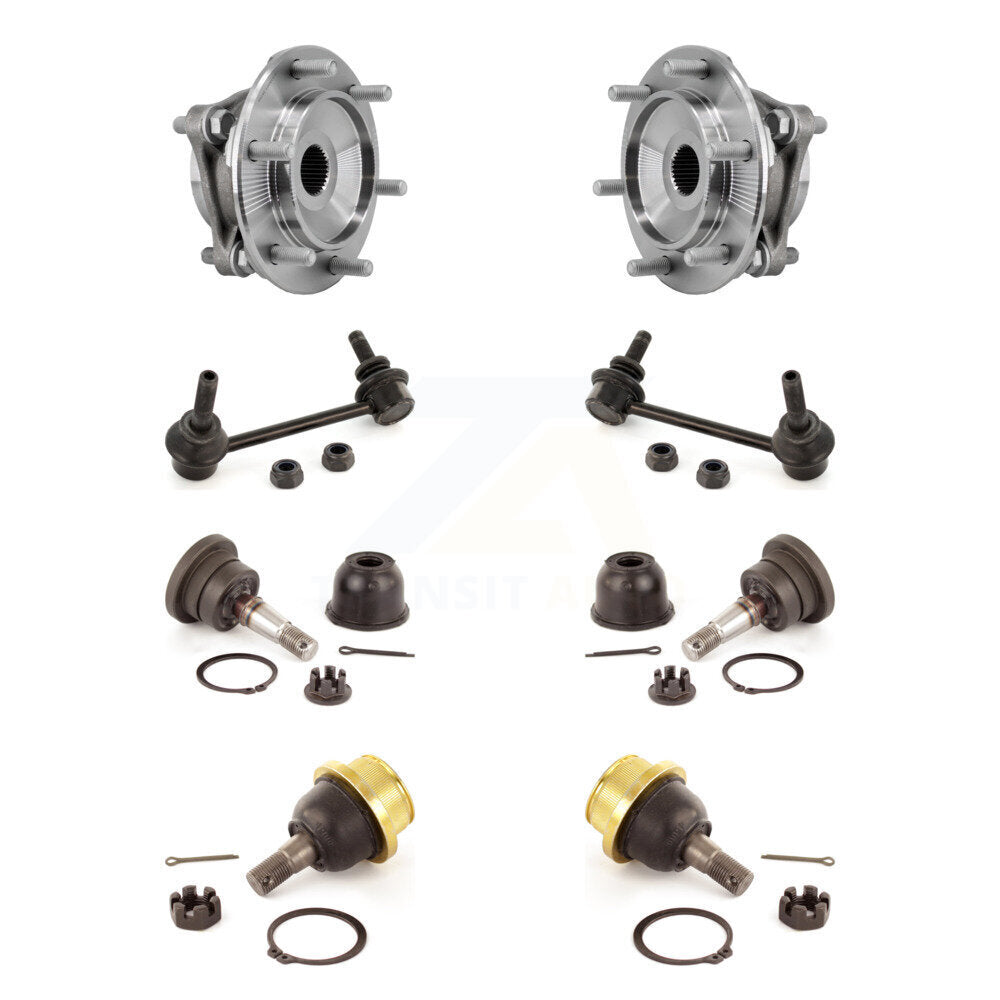 Bearing Upper Lower Ball Joint Link Front Kit (8Pc) For 05-23 Toyota Tacoma 4WD