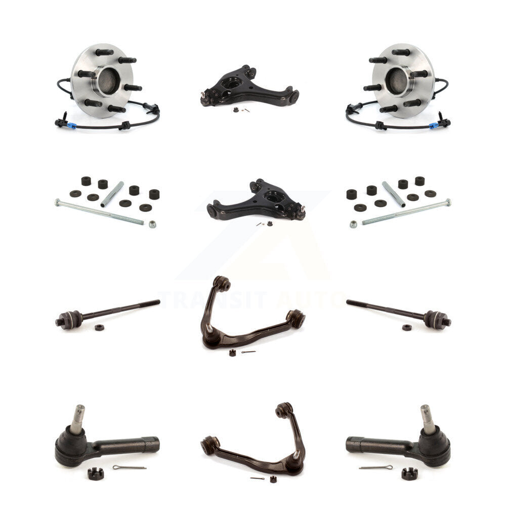 Bearing Lower Upper Arm Outer Inner Tie Rod Link Front Kit (12Pc) For Chevrolet