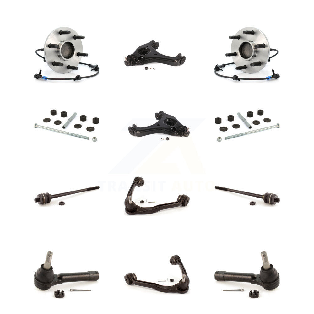 Bearing Lower Upper Arm Outer Inner Tie Rod Link Front Kit (12Pc) For Chevrolet