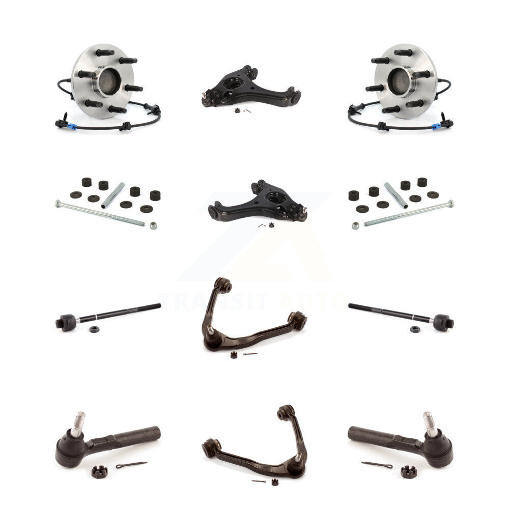 Bearing Lower Upper Control Arm Outer Inner Tie Rod Link Front Kit For Chevrolet