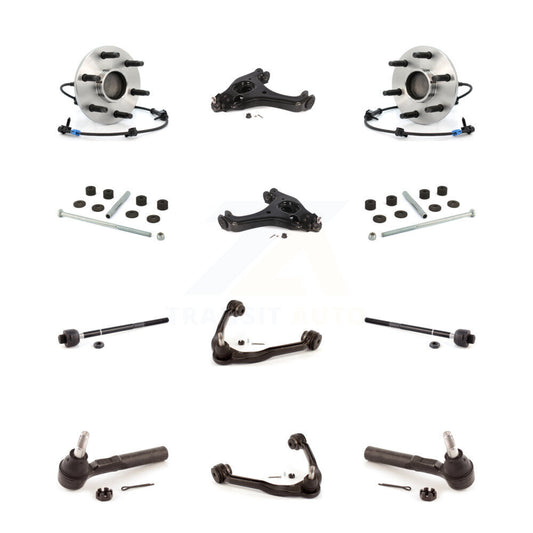 Bearing Lower Upper Control Arm Outer Inner Tie Rod Link Front Kit For Chevrolet