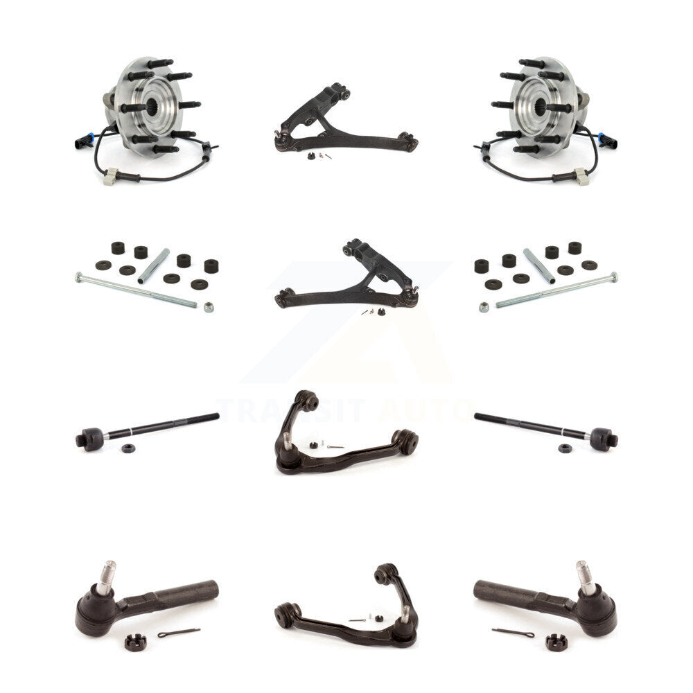 Bearing Lower Upper Control Arm Outer Inner Tie Rod Link Front Kit For Chevrolet