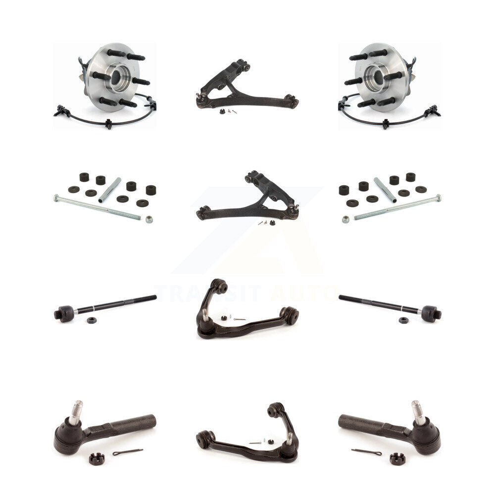 Bearing Lower Upper Control Arm Outer Inner Tie Rod Link Front Kit For Chevrolet