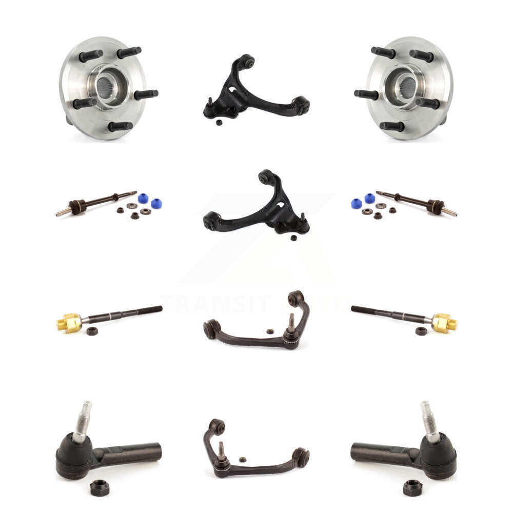 Hub Bearing Lower Upper Arm Outer Inner Tie Rod Link Front Kit (12Pc) For Dodge