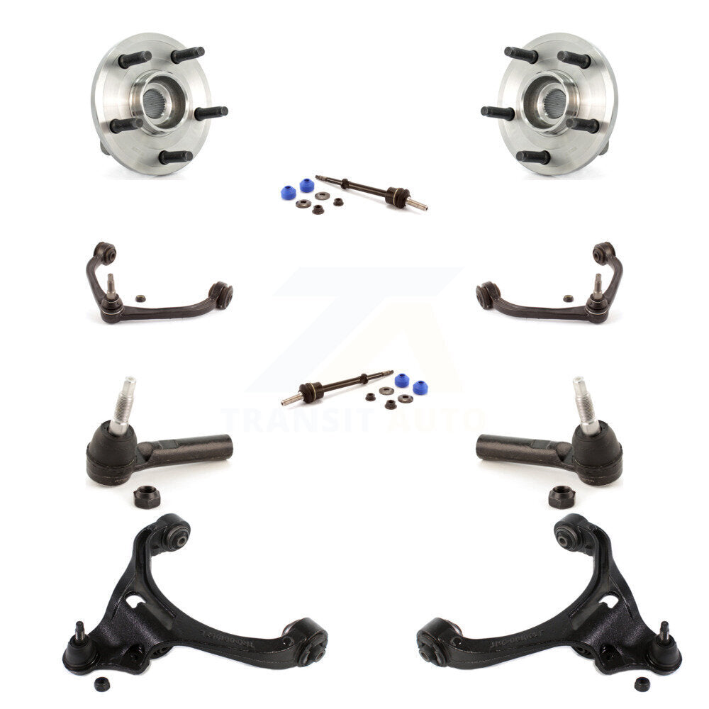 Bearing Lower Upper Control Arm Outer Tie Rod & Link Front Kit (10Pc) For Dodge