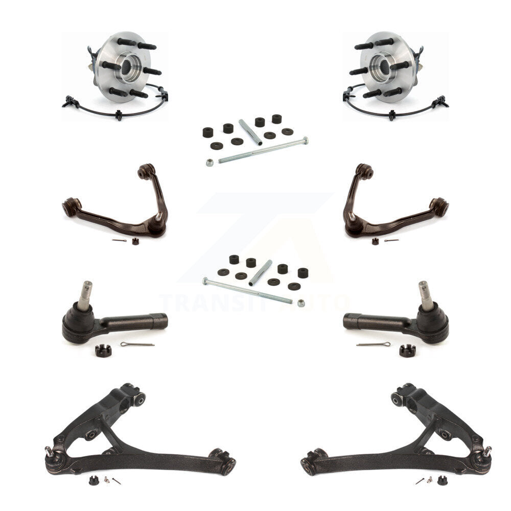 Bearing Lower Upper Control Arm Outer Tie Rod Link Front Kit (10Pc) For GMC 1500
