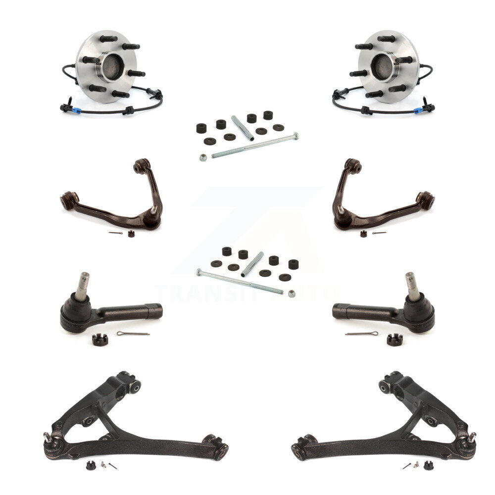 Bearing Lower Upper Control Arm Outer Tie Rod Link Front Kit (10Pc) For GMC 1500