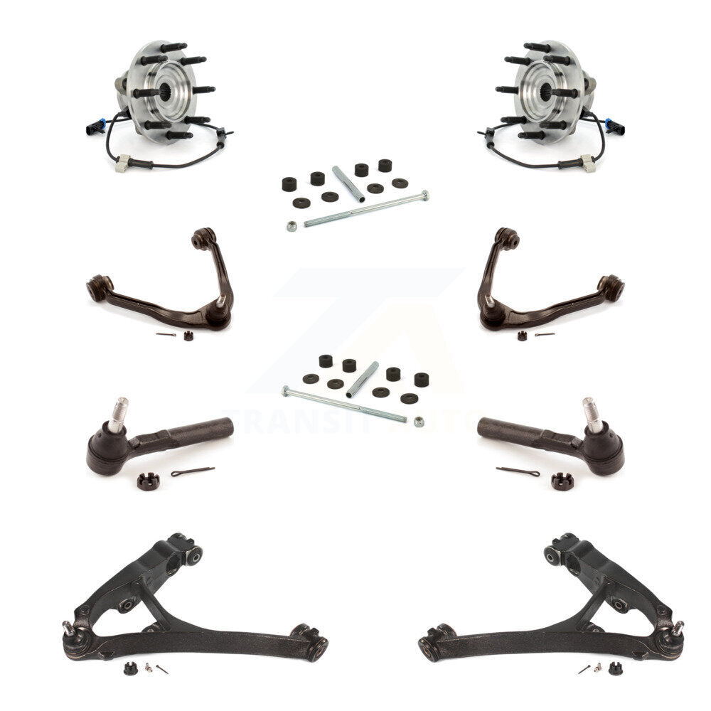 Bearing Lower Upper Control Arm Outer Tie Rod Link Front Kit (10Pc) For 1500 GMC