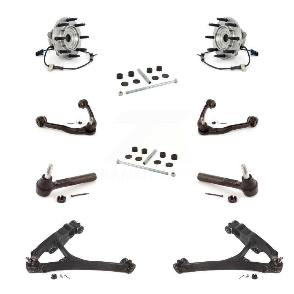 Bearing Lower Upper Control Arm Outer Tie Rod Link Front Kit (10Pc) For 1500 GMC
