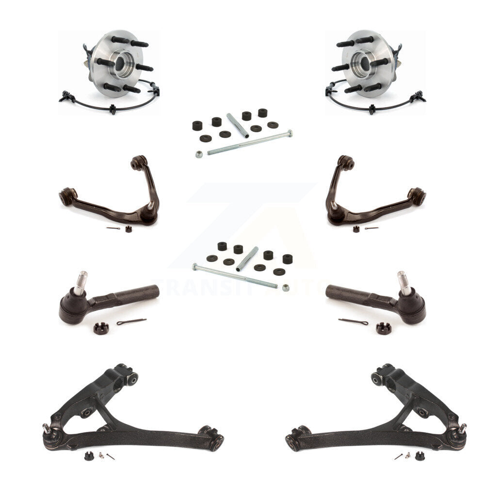 Bearing Lower Upper Control Arm Outer Tie Rod Link Front Kit (10Pc) For 1500 GMC