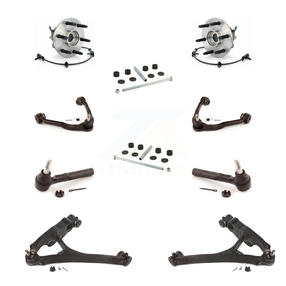 Bearing Lower Upper Control Arm Outer Tie Rod Link Front Kit (10Pc) For 1500 GMC