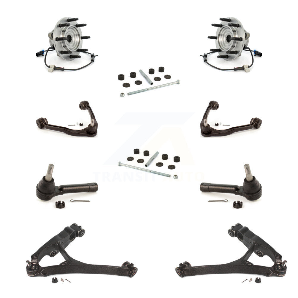 Bearing Lower Upper Control Arm Outer Tie Rod Link Front Kit (10Pc) For 1500 GMC