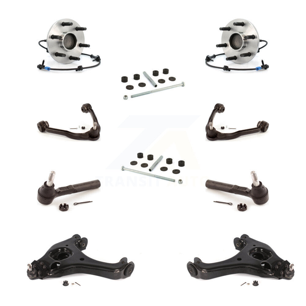 Bearing Lower Upper Control Arm Outer Tie Rod Link Front Kit (10Pc) For 1500 GMC