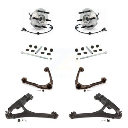 Bearing Lower Upper Control Arm Link Front Kit (8Pc) For Chevrolet GMC Silverado