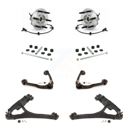 Bearing Lower Upper Control Arm Link Front Kit (8Pc) For Chevrolet GMC Silverado