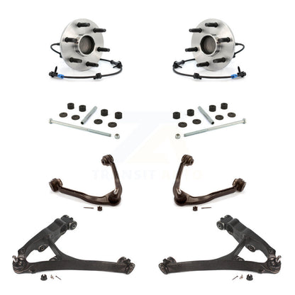 Bearing Lower Upper Control Arm Link Front Kit (8Pc) For Chevrolet GMC Sierra XL