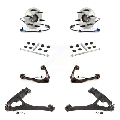 Bearing Lower Upper Control Arm Link Front Kit (8Pc) For Chevrolet GMC Sierra XL