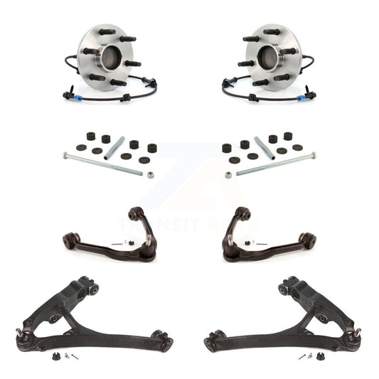 Bearing Lower Upper Control Arm Link Front Kit (8Pc) For Chevrolet GMC Sierra XL