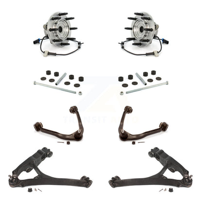 Bearing Lower Upper Control Arm Link Front Kit (8Pc) For Chevrolet Silverado GMC