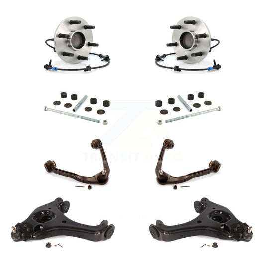Bearing Lower Upper Control Arm Link Front Kit (8Pc) For Chevrolet Silverado GMC