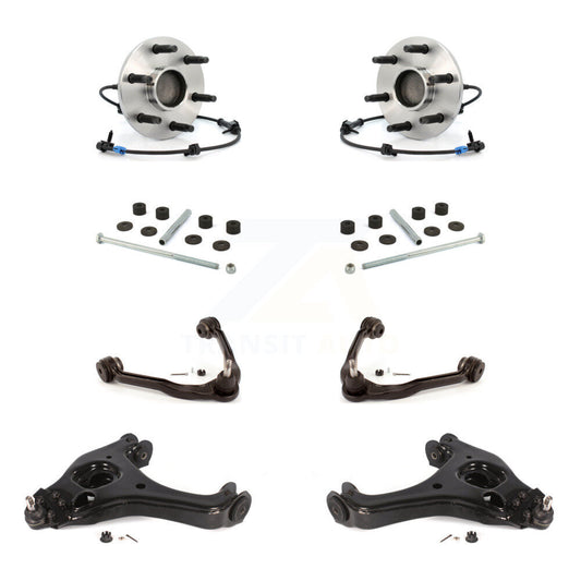 Bearing Lower Upper Control Arm Link Front Kit (8Pc) For Chevrolet Silverado GMC