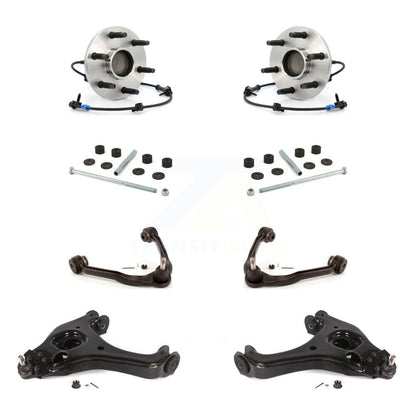 Hub Bearing Lower Upper Control Arm Link Front Kit For Chevrolet Silverado 1500