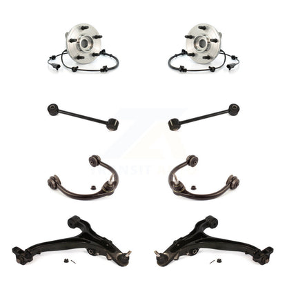 Hub Bearing Lower Upper Control Arm Link Front Kit (8Pc) For Jeep Grand Cherokee