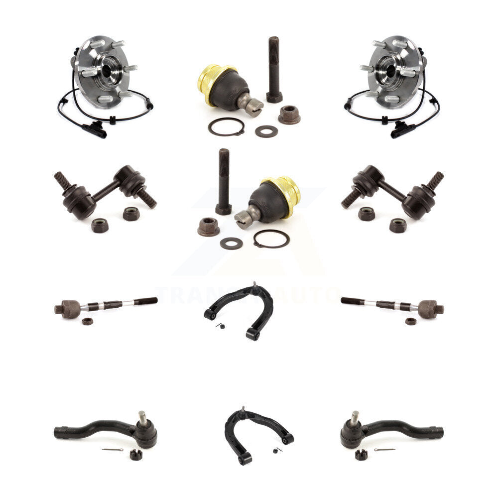 Upper Arm Lower Ball Joint Outer Inner Tie Rod & Link Front Kit (12Pc) For QX80