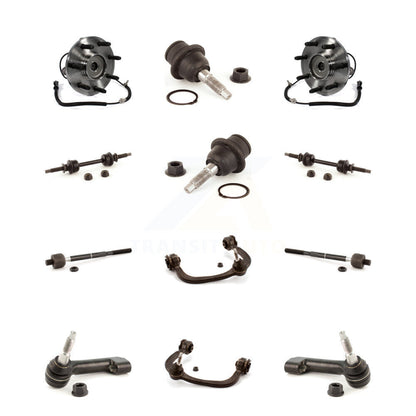 Hub Upper Control Arm Lower Ball Joint Outer Inner Tie Rod & Link Front Kit For
