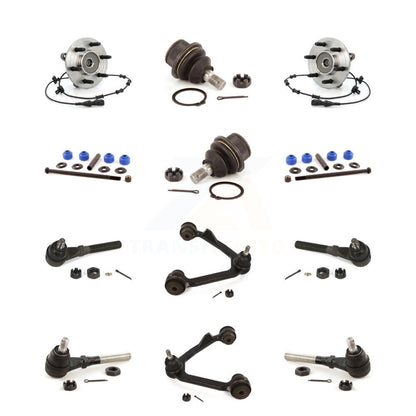 Upper Arm Lower Ball Joint Outer Inner Tie Rod & Link Front Kit (12Pc) For Ford