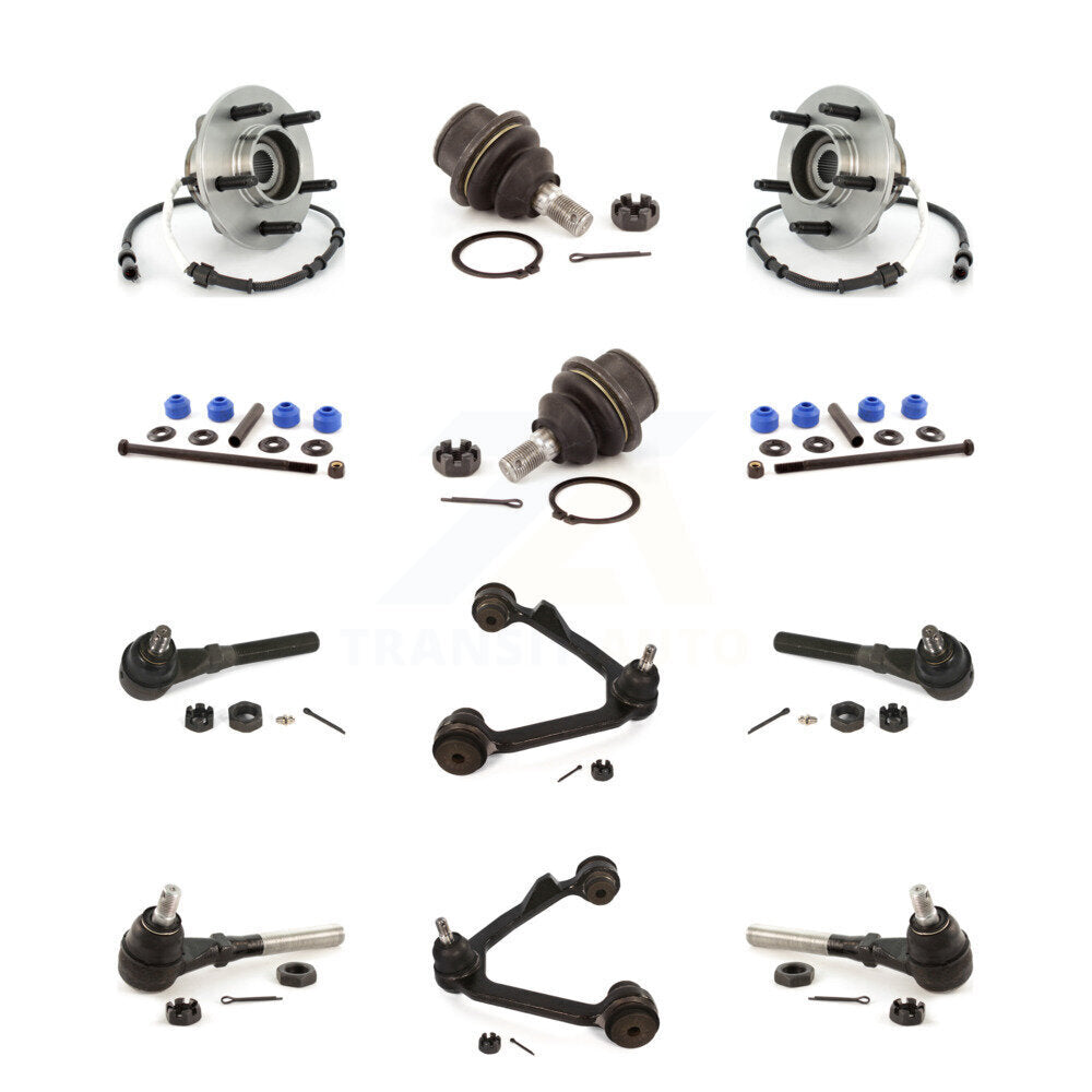 Hub Upper Arm Lower Ball Joint Outer Inner Tie Rod Link Front Kit For Ford F-150