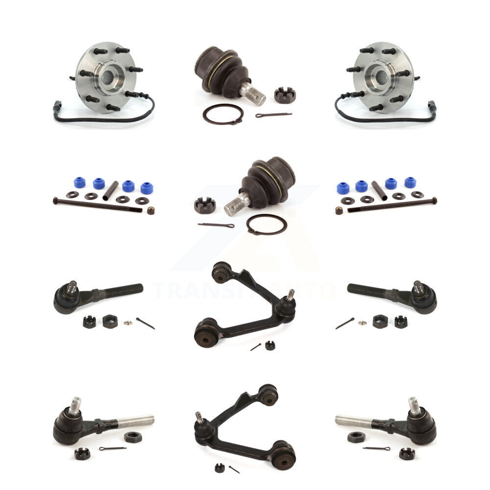 Hub Upper Arm Lower Ball Joint Outer Inner Tie Rod Link Front Kit For Ford F-150