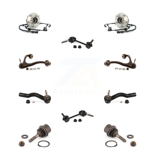 Bearing Upper Arm Lower Ball Joint Outer Tie Rod Link Front Kit (10Pc) For Ford