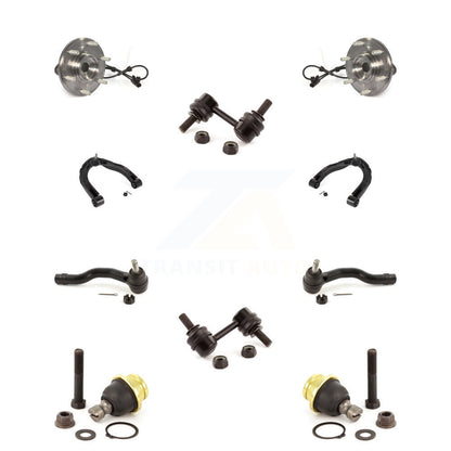 Hub Bearing Upper Control Arm Lower Ball Joint Outer Tie Rod Link Front Kit For