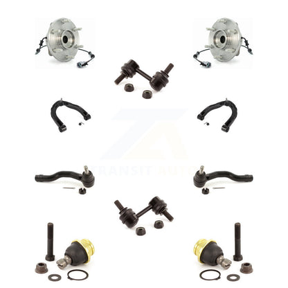 Bearing Upper Arm Lower Ball Joint Outer Tie Rod Link Front Kit (10Pc) For TITAN