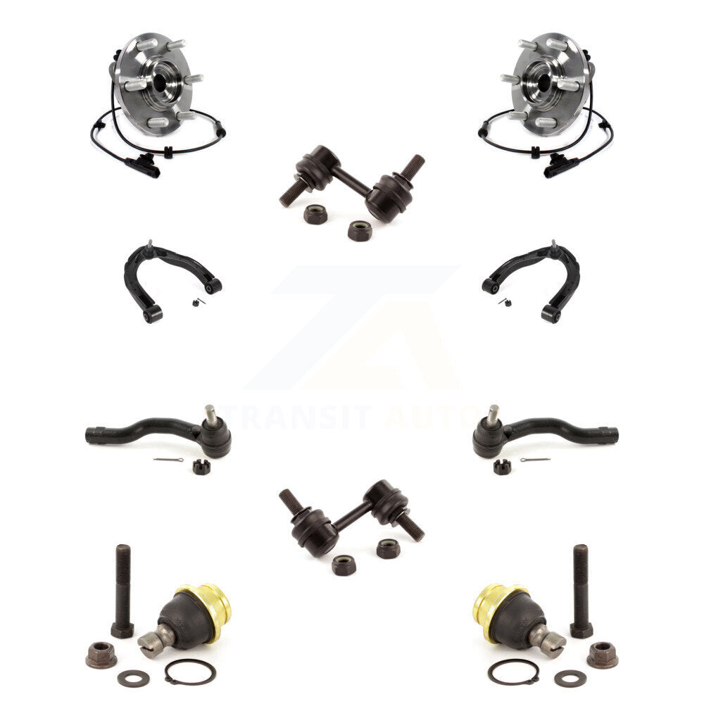 Bearing Upper Arm Lower Ball Joint Outer Tie Rod Link Front Kit (10Pc) For QX80