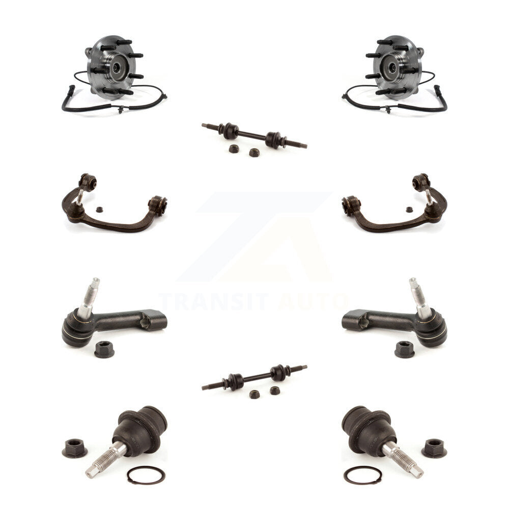 Hub Bearing Upper Control Arm Lower Ball Joint Outer Tie Rod Link Front Kit For