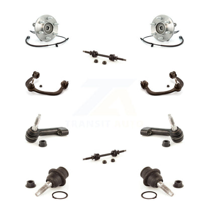 Hub Bearing Upper Control Arm Lower Ball Joint Outer Tie Rod Link Front Kit For