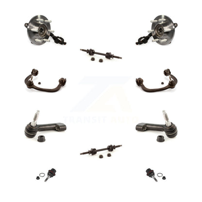 Hub Bearing Upper Control Arm Lower Ball Joint Outer Tie Rod Link Front Kit For