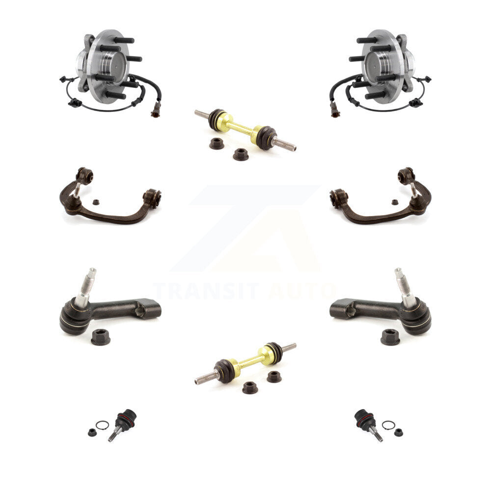 Bearing Upper Control Arm Lower Ball Joint Outer Tie Rod Link Front Kit For Ford