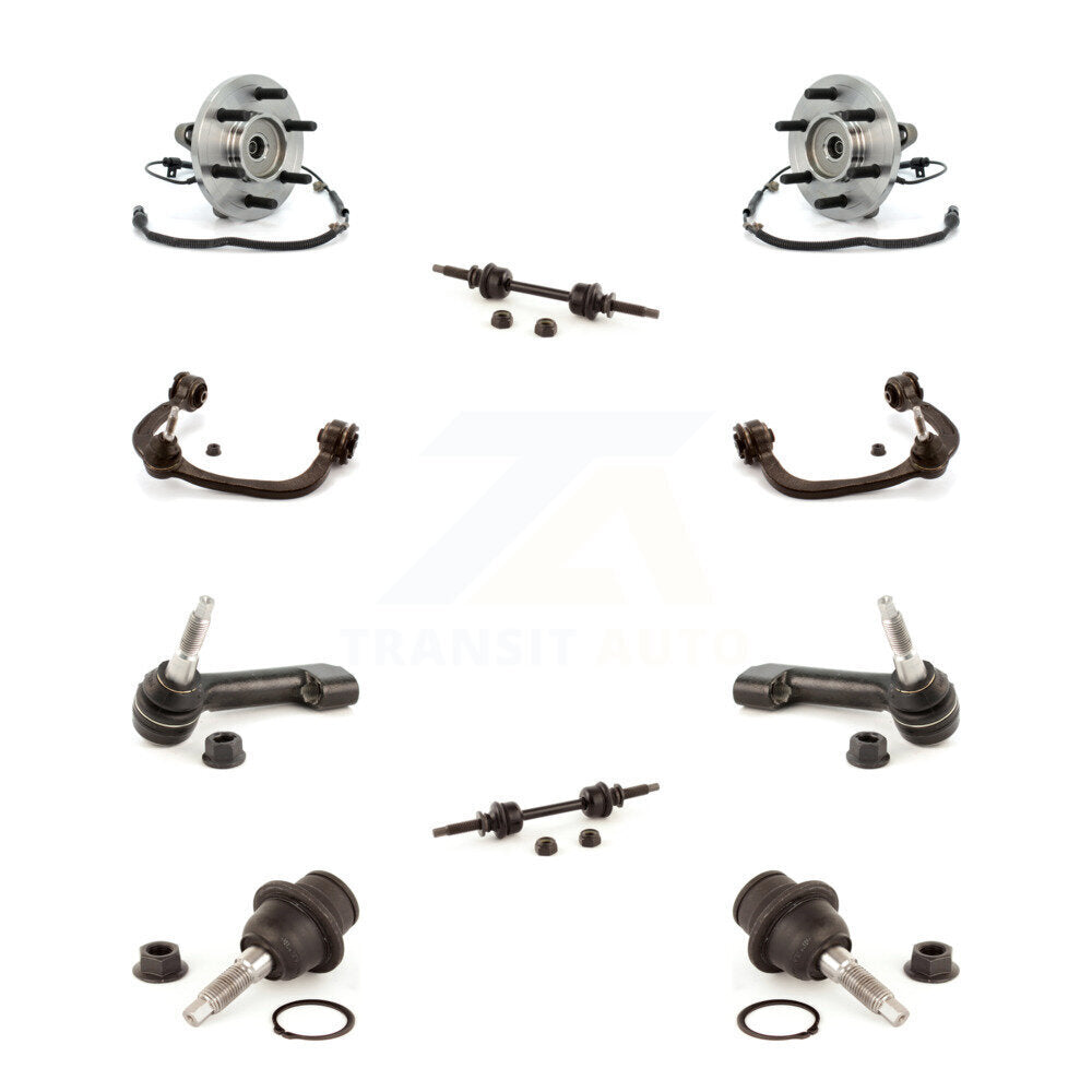 Hub Bearing Upper Control Arm Lower Ball Joint Outer Tie Rod Link Front Kit For