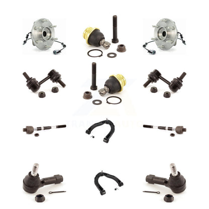 Hub Upper Control Arm Lower Ball Joint Outer Inner Tie Rod & Link Front Kit For