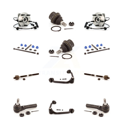 Upper Arm Lower Ball Joint Outer Inner Tie Rod & Link Front Kit (12Pc) For Ford