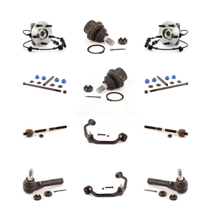 Upper Arm Lower Ball Joint Outer Inner Tie Rod & Link Front Kit (12Pc) For Ford