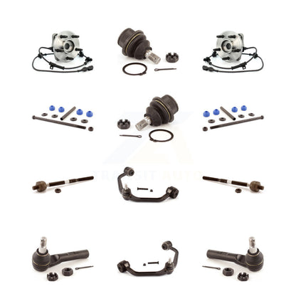 Upper Arm Lower Ball Joint Outer Inner Tie Rod & Link Front Kit (12Pc) For Ford