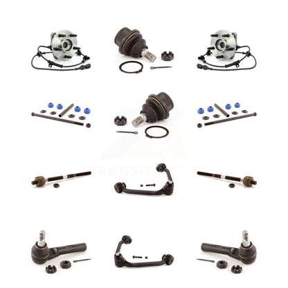 Upper Arm Lower Ball Joint Outer Inner Tie Rod & Link Front Kit (12Pc) For Ford